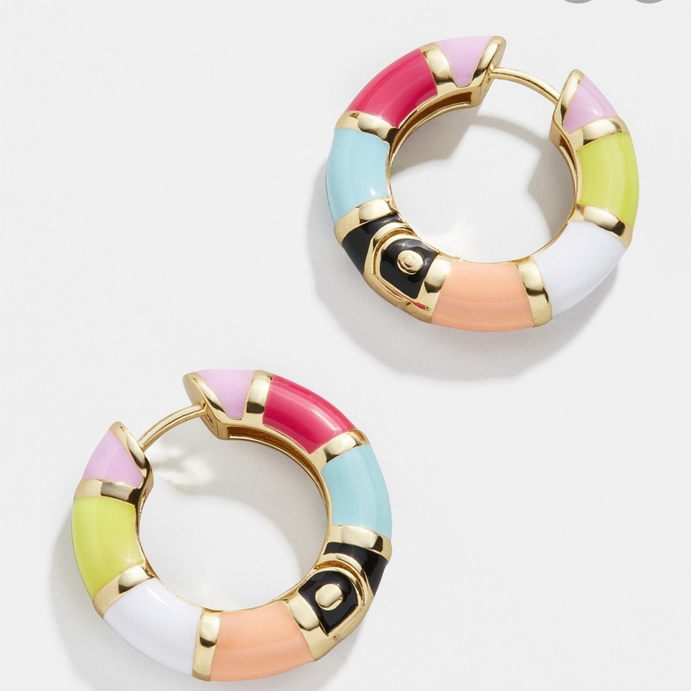 Baublebar Manila hoop earrings.